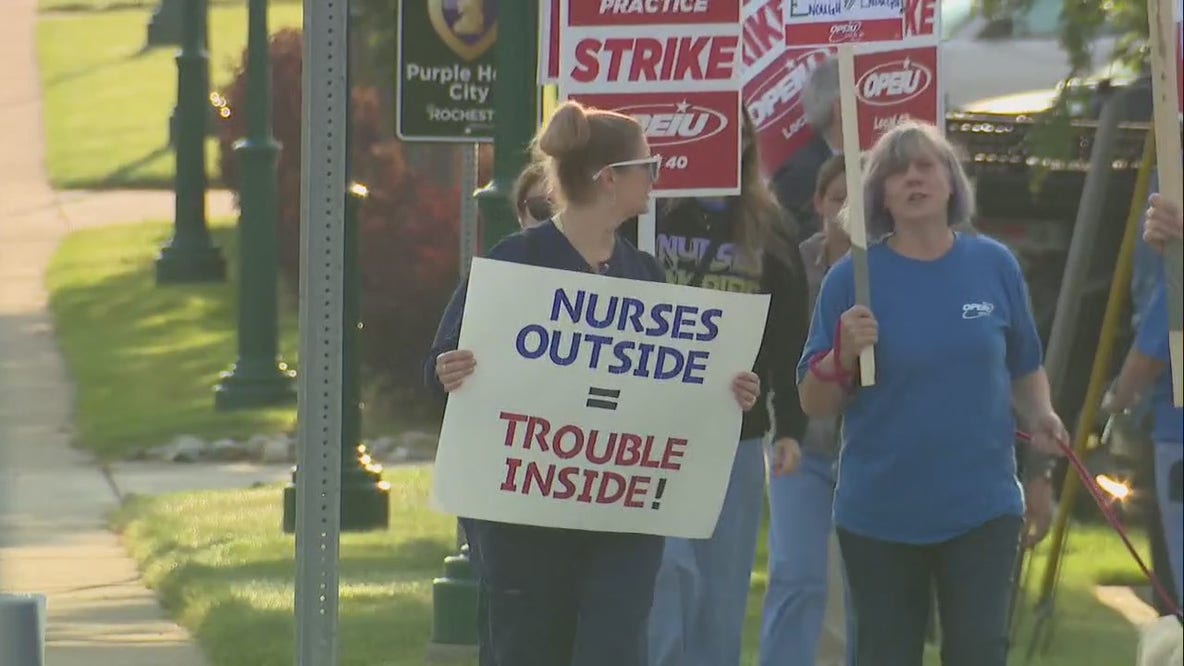 Ascension Providence Rochester nurses, radiology techs go on strike